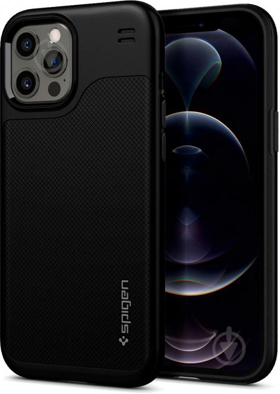 Чехол Spigen Hybrid NX Matte Black для Apple iPhone 12 Pro Max - фото 2