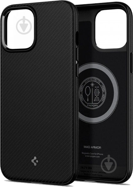 Чехол Spigen Mag Armor Black для Apple iPhone 12 Pro Max - фото 2