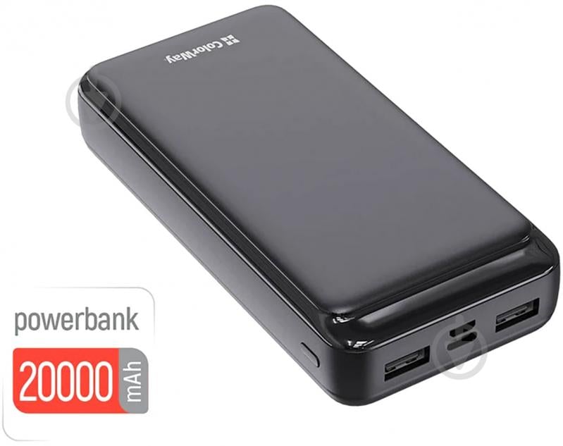 Повербанк ColorWay 20000 mAh black (CW-PB200LPD2BK) - фото 4