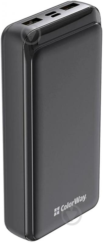 Повербанк ColorWay 20000 mAh black (CW-PB200LPD2BK) - фото 1