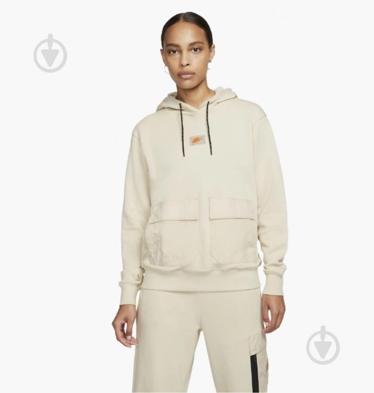 Джемпер Nike NSFLC PO HOODIE SU DX2324-206 р.L бежевий - фото 1