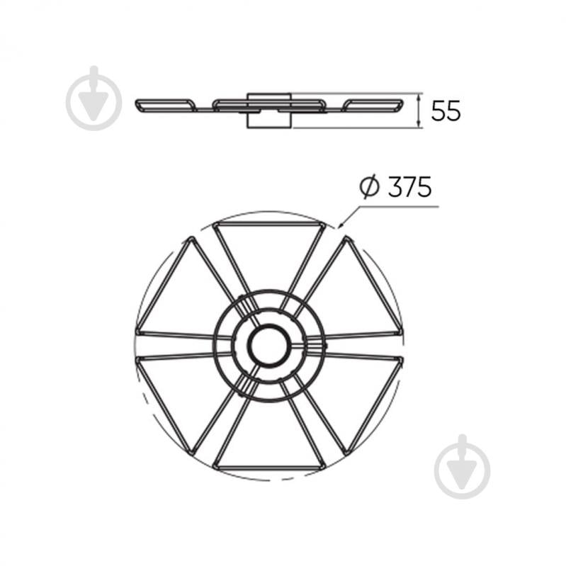 Полка для бокалов Lemax d375x55 мм бронза (ST360 BA) - фото 2