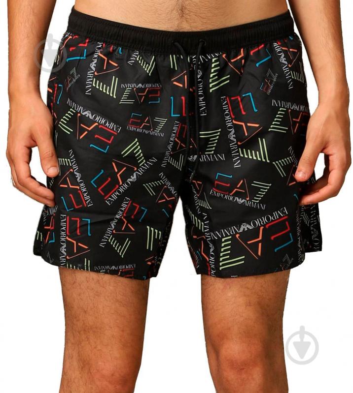 Шорты EA7 Mens woven boxer 902000-0P747-17520 р. 46 черный - фото 2