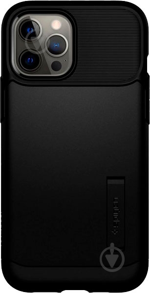 Чехол Spigen Slim Armor Black для Apple iPhone 12 Pro Max - фото 2