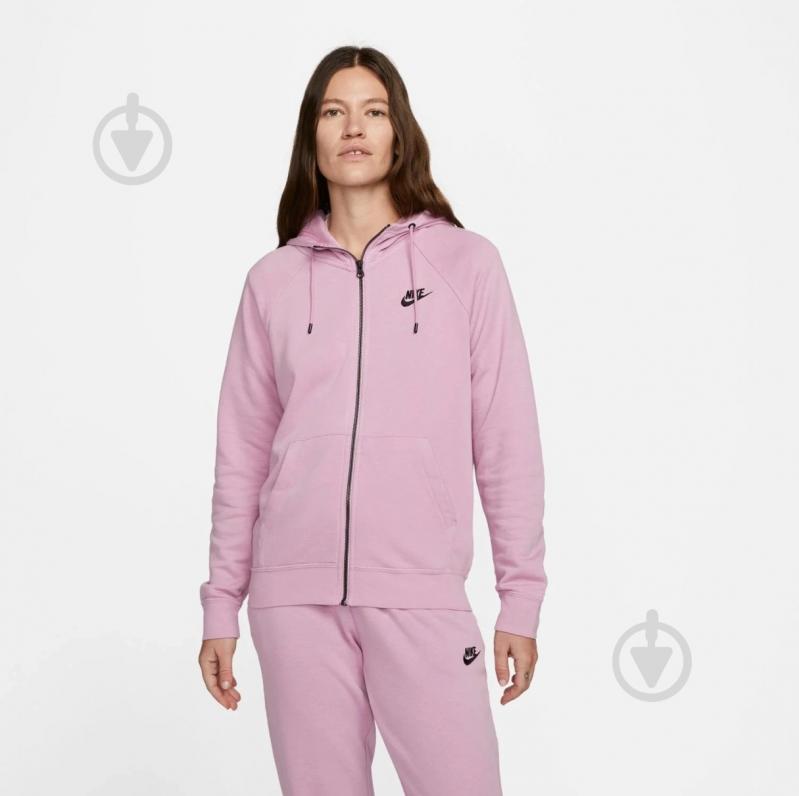 Джемпер Nike NSESSNTL FLC FZ HOODIE DX2317-522 р.M рожевий - фото 1