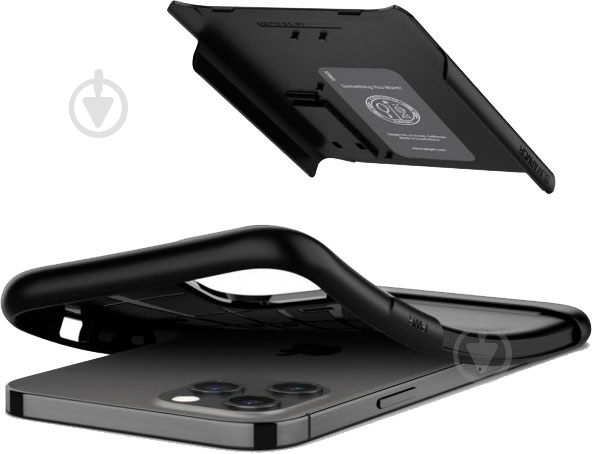 Чехол Spigen Slim Armor Gunmetal для Apple iPhone 12 Pro Max - фото 4