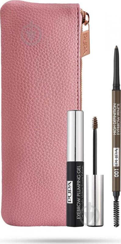 Набір для моделювання брів Pupa Beautiful Brow Kit Eyebrow Definition 001 Brown - фото 1