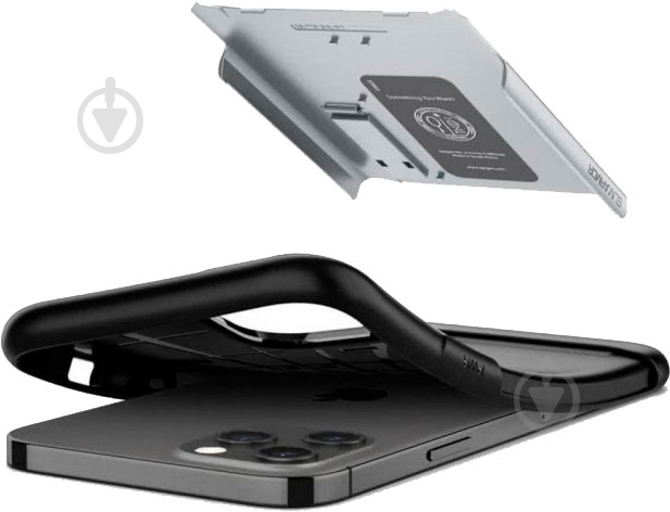 Чехол Spigen Slim Armor Satin Silver для Apple iPhone 12 Pro Max - фото 5