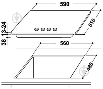 Варочная поверхность газовая Whirlpool AKR 352 IX - фото 2