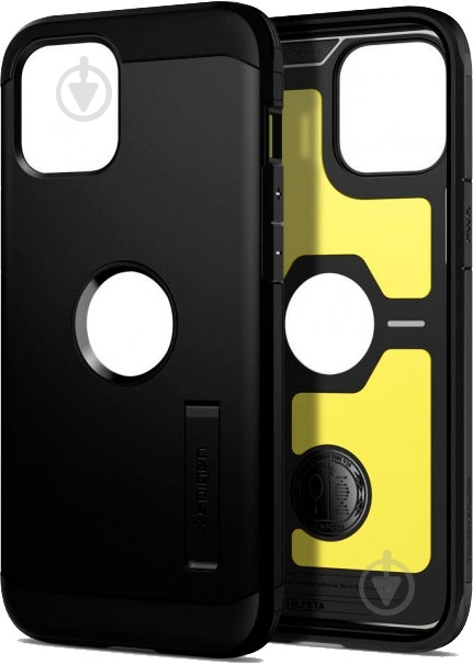Чехол Spigen Tough Armor Black для Apple iPhone 12 Pro Max - фото 1