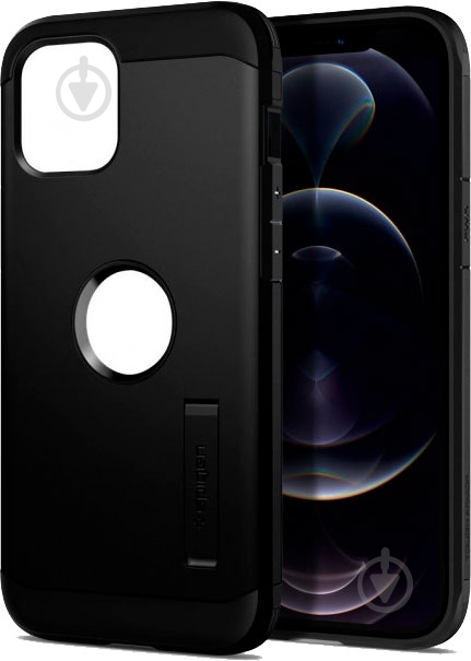 Чехол Spigen Tough Armor Black для Apple iPhone 12 Pro Max - фото 3