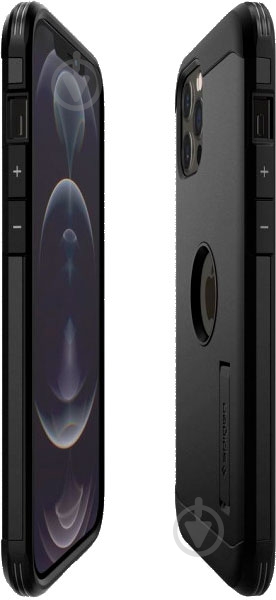 Чехол Spigen Tough Armor Black для Apple iPhone 12 Pro Max - фото 6