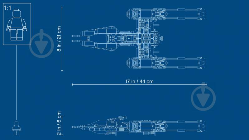 Конструктор LEGO Star Wars Винищувач опору Y-Wing Starfighter 75249 - фото 13