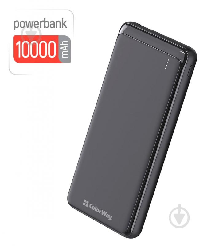 Повербанк ColorWay 10000 mAh black (CW-PB100LPF2BK) - фото 4