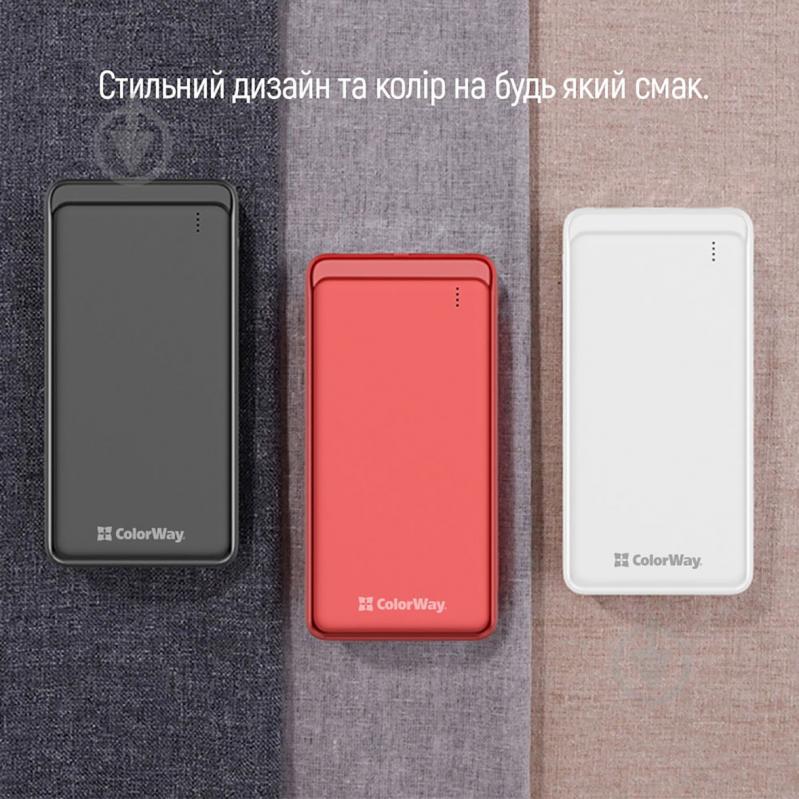 Повербанк ColorWay 10000 mAh black (CW-PB100LPF2BK) - фото 14