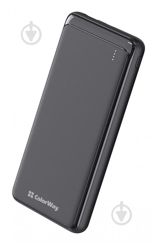 Повербанк ColorWay 10000 mAh black (CW-PB100LPF2BK) - фото 1