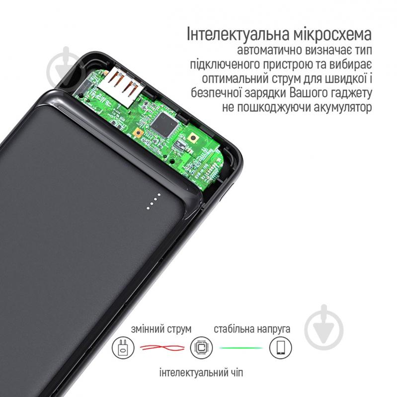 Повербанк ColorWay 10000 mAh black (CW-PB100LPF2BK) - фото 8