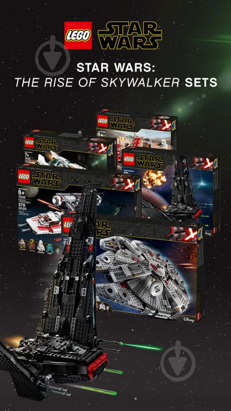 Конструктор LEGO Star Wars Millennium Falcon (Тисячолiтній сокiл) 75257 - фото 33