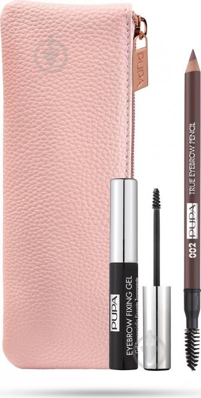 Набор для моделирования бровей Pupa Beautiful Brow Kit Eyebrow Essential Kit 02 brown - фото 1