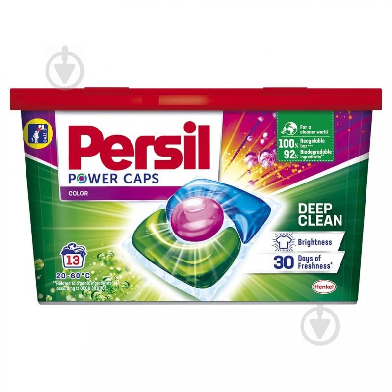 Капсулы для машинной стирки Persil Power Caps Колор 13 шт. - фото 1