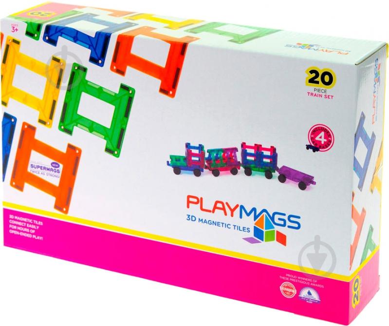 Конструктор Playmags Магнитный набор 20 элементов PM155 - фото 1