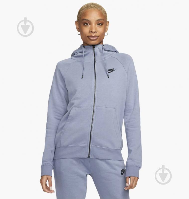 Джемпер Nike NSESSNTL FLC FZ HOODIE DX2317-493 р.M синий - фото 1