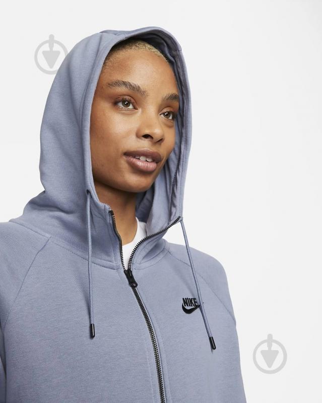 Джемпер Nike NSESSNTL FLC FZ HOODIE DX2317-493 р.M синий - фото 3