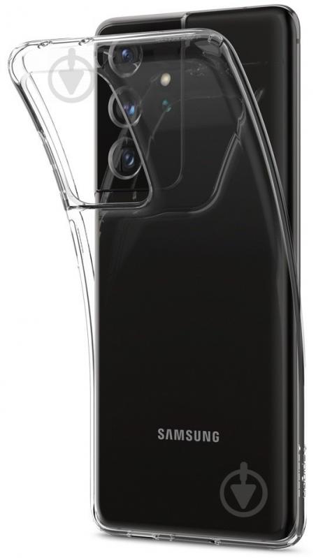 Чохол Spigen для Samsung Galaxy S21 Ultra Crystal Flex Crystal Clear ACS02378 - фото 6