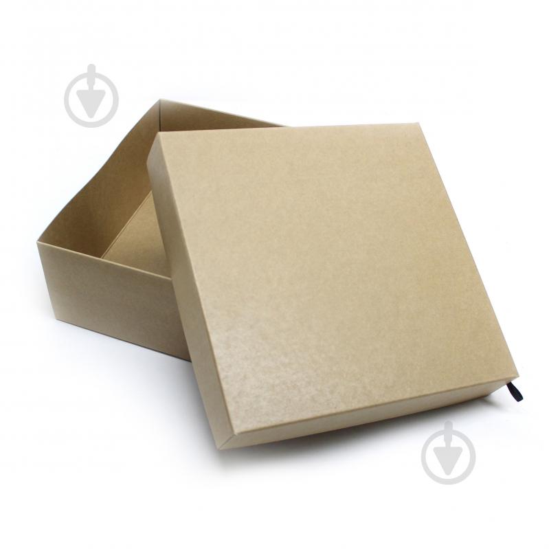 Коробка самосборная CooverBox крафт 23х23х9 см - фото 2