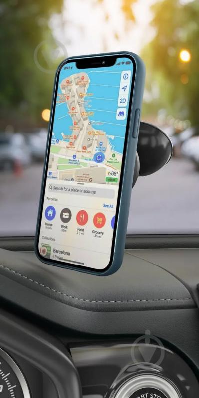 Держатель универсальный магнитный автомобильный Luxe Cube черный - фото 4