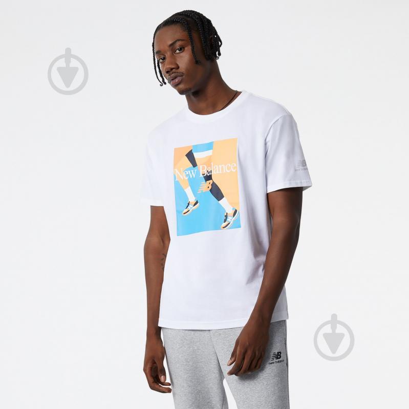 Футболка New Balance MT21516WT р.M білий - фото 1