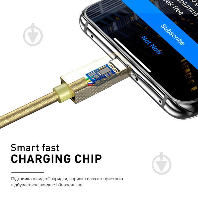 Кабель Luxe Cube Premium Lightning to USB 1 м серый (9780201379648) - фото 3 Кабель Luxe Cube Premium Lightning to USB 1 м серый (9780201379648) - фото 3