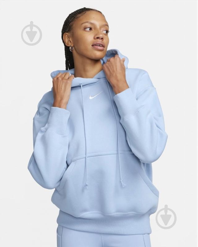 Джемпер Nike NSSTYLE FLC PO HOODIE OS DQ5860-441 р.S блакитний - фото 1