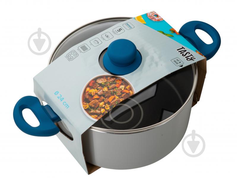 Кастрюля с крышкой Fackelmann Tasty 24 см 678540 - фото 3