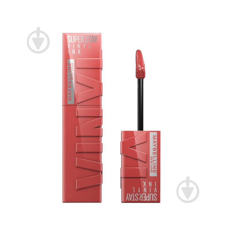 Помада рідка Maybelline New York SuperStay Vinyl Ink 15 Peachy 4,2 мл - фото 1