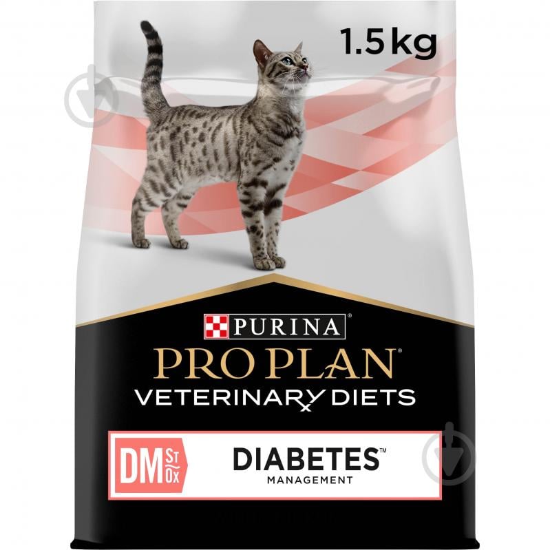 Корм сухий для дорослих котів ProPlan by Purina VETERINARY DIETS DM ST/OX Diabetes Managment - фото 1 Корм сухий для дорослих котів ProPlan by Purina VETERINARY DIETS DM ST/OX Diabetes Managment - фото 1