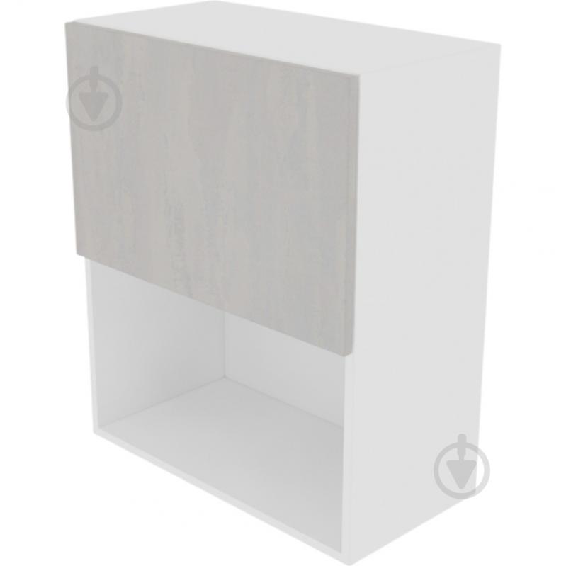 Шкаф Софи (В 60Б п/микроволн.(720)) шелковый камень/белый Світ Меблів - фото 1