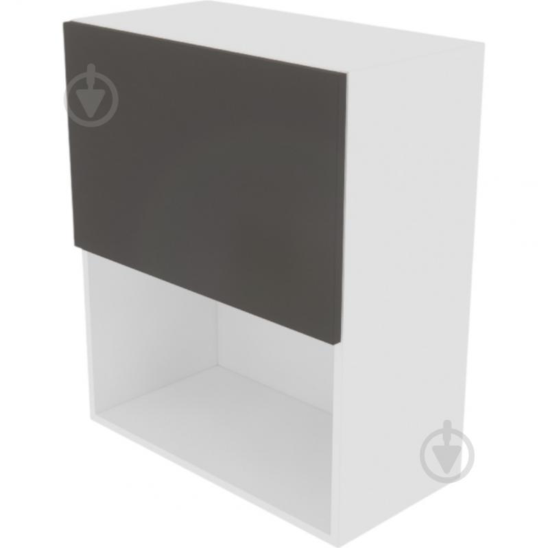 Шафа Софі (В 60Б п/мікрохв.(720)) графіт сірий/білий Світ Меблів - фото 1 Шафа Софі (В 60Б п/мікрохв.(720)) графіт сірий/білий Світ Меблів - фото 1