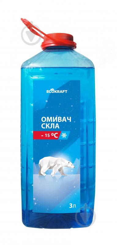 Омивач скла EcoKraft проти обледеніння -15* С 3 л (6/216) Диня зима -15 °С 3 л - фото 1