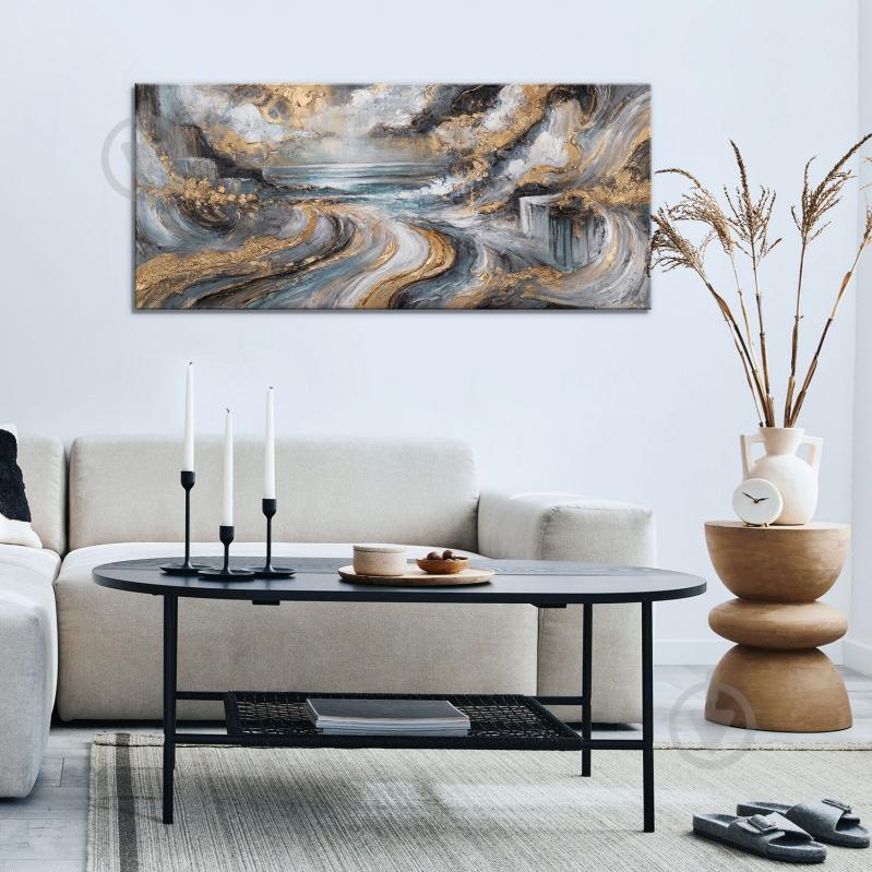 Картина на полотні Золото вітрів 50x115 см YS-Art - фото 2