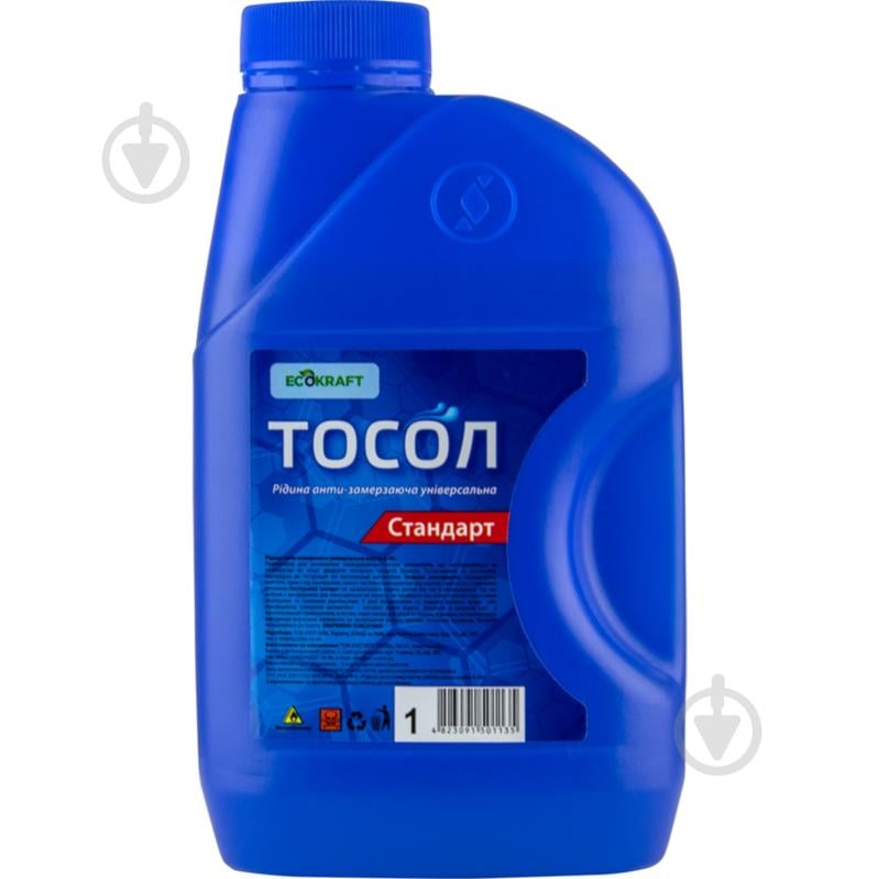 Тосол EcoKraft А-40 від -20 до +35 готовий 1 л 0,95 кг (ТСЕ1135) - фото 1 Тосол EcoKraft А-40 від -20 до +35 готовий 1 л 0,95 кг (ТСЕ1135) - фото 1