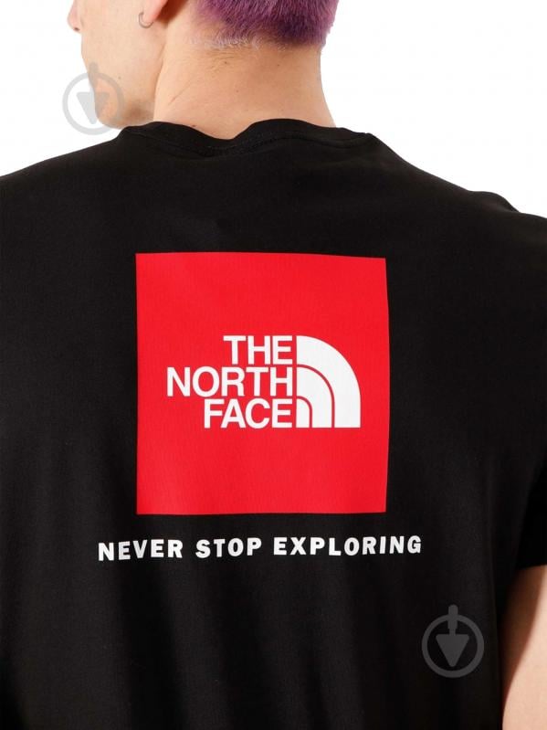 Футболка THE NORTH FACE M S/S REDBOX TEE - EU NF0A2TX2JK31 р.2XL чорний - фото 4