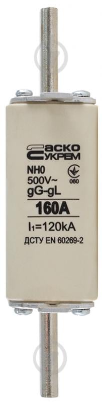 Запобіжник плавкий АСКОУКРЕМ NH0 160A gG A0050010026 - фото 1