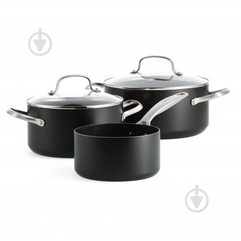 Набор посуды GreenPan Copenhagen 5 предметов 16/20/24 см 1,59/3,1/4,95 л CC005215-001 - фото 1 Набор посуды GreenPan Copenhagen 5 предметов 16/20/24 см 1,59/3,1/4,95 л CC005215-001 - фото 1