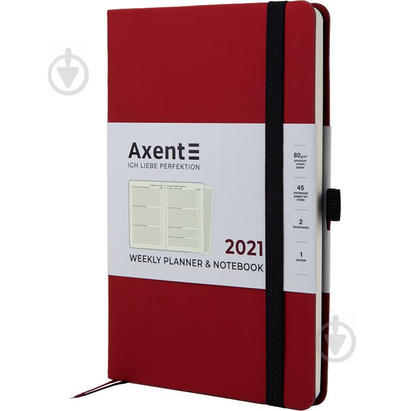 Еженедельник 2021 Partner Soft А5- бордо Axent 46569 - фото 2