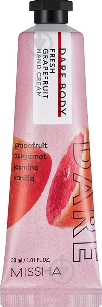 Крем для рук MISSHA Dare Body Fresh Grapefruit Hand Cream MIS181 30 мл 1 шт. - фото 1 Крем для рук MISSHA Dare Body Fresh Grapefruit Hand Cream MIS181 30 мл 1 шт. - фото 1