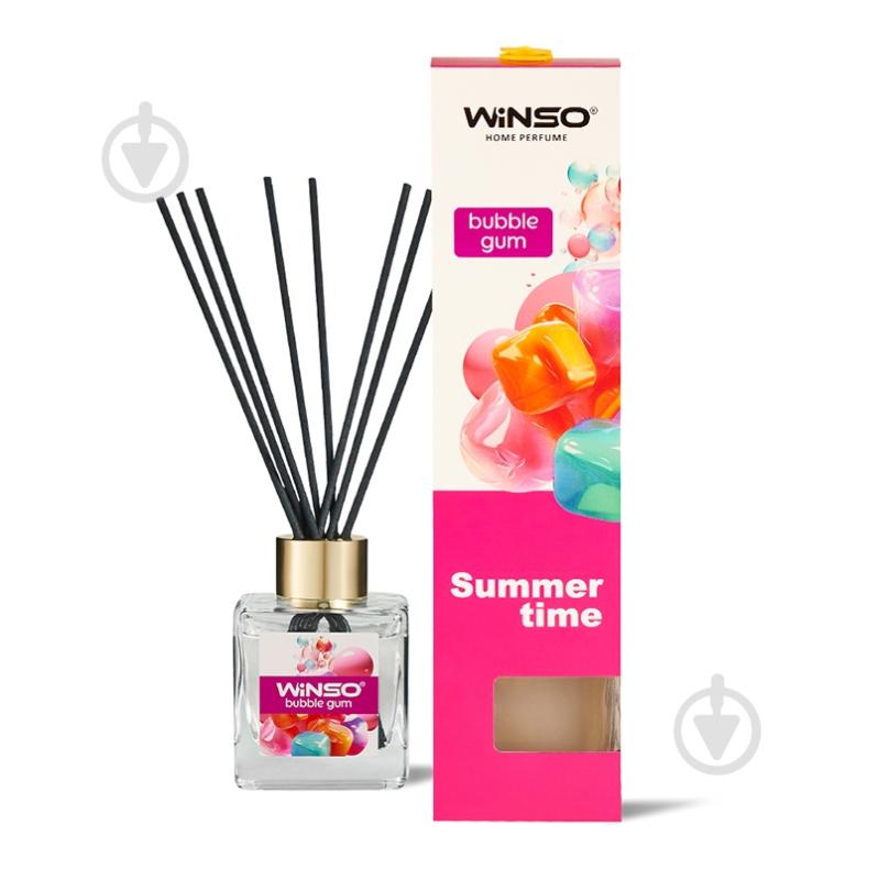 Ароматизатор подвесной WINSO Summer Time" Bubble Gum 991820 50 мл - фото 1 Ароматизатор подвесной WINSO Summer Time" Bubble Gum 991820 50 мл - фото 1