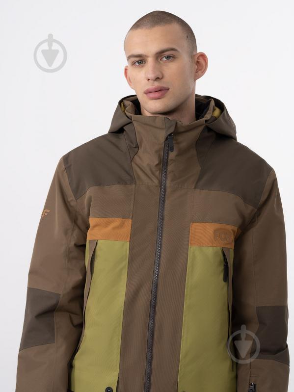 Куртка 4F TECHNICAL JACKET M315 4FAW23TTJAM315-81S р.S коричнева - фото 3