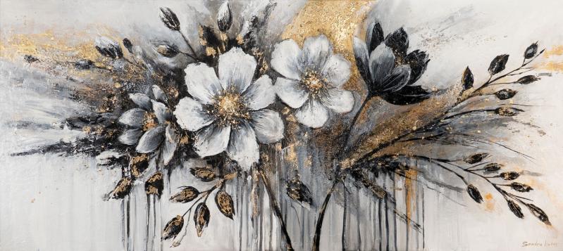 Картина на полотні Сяючі квіти 50x115 см YS-Art - фото 3