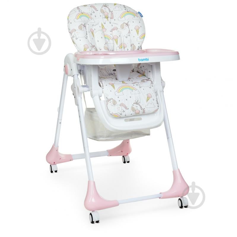 Стільчик для годування Bambi M 3233 Unicorn Pink - фото 1